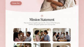 Project Sweet Peas nonprofit WordPress website with donation integration and compassionate layout, developed by Syed Aoun Raza