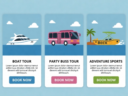 Multi-partner tourism booking website case study showing three tour brands on one site