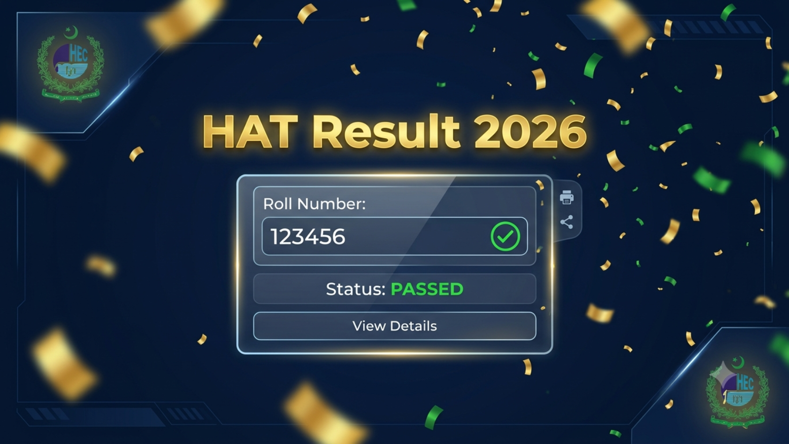 HAT Result 2026 July — Check Online via CNIC & Roll Number at hec.gov.pk
