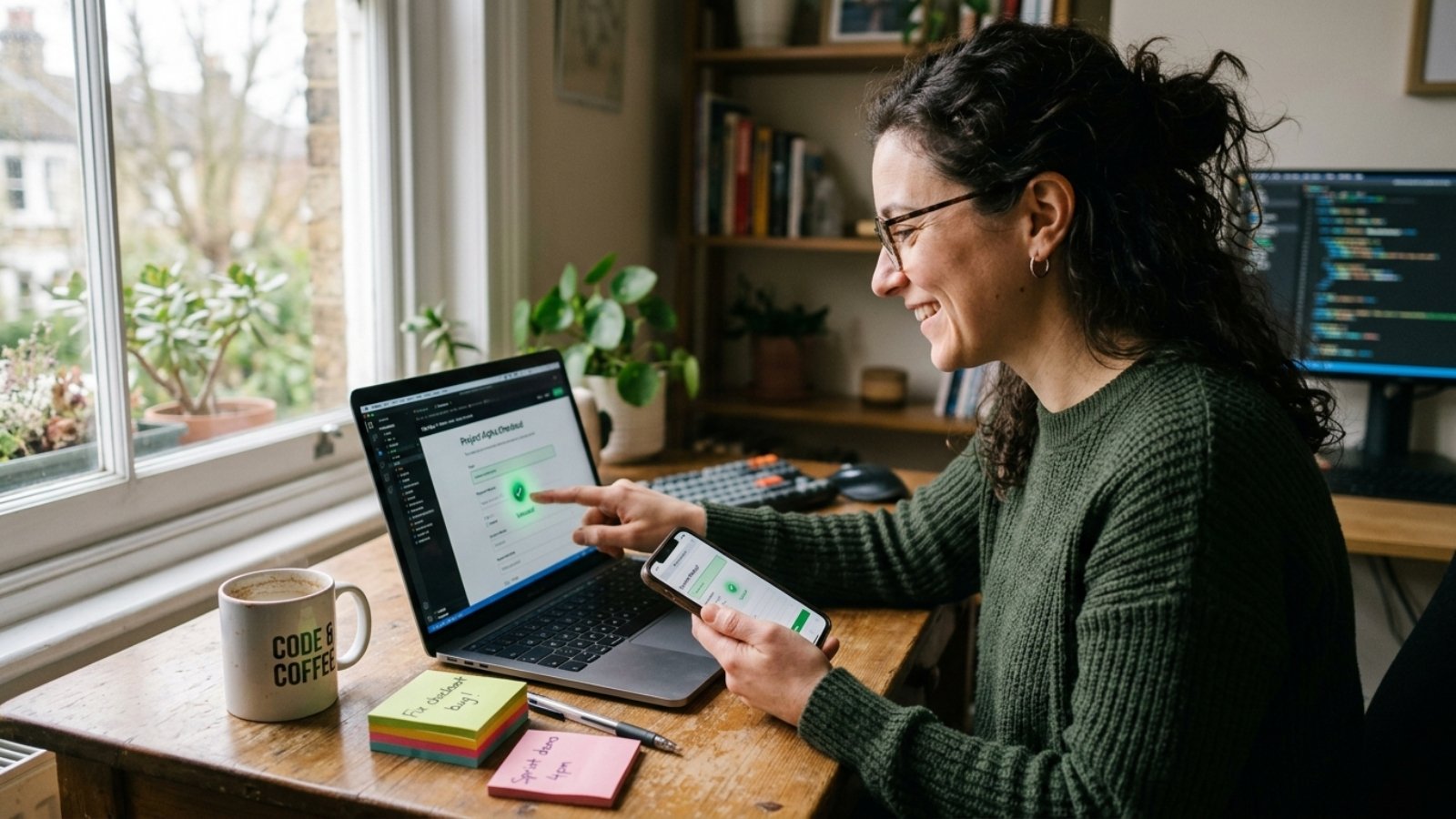 Developer testing micro-interactions UX feedback on a form field animation